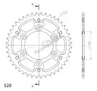 SU673543G, Supersprox, Ktw arrière furtif 43t, or, 520    , Nouveau