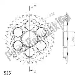Here you can order the ktw rear stealth 38t, black, 525 from Supersprox, with part number SU673738B: