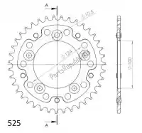 SU674436G, Supersprox, Ktw rear stealth 36t, gold, 525    , Nieuw