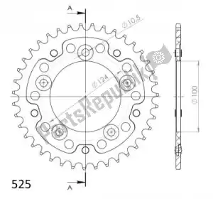 SUPERSPROX SU674439G ktw stealth posteriore 39t, oro, 525 - Il fondo