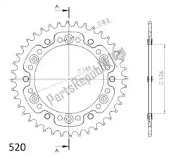 Here you can order the ktw rear alu 40t, black, 520 from Supersprox, with part number SU280840B:
