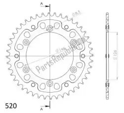 Here you can order the ktw rear stealth 44t, gold, 520 from Supersprox, with part number SU680844G: