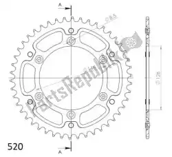 Here you can order the ktw rear alu 46t, black, 520 from Supersprox, with part number SU280846B: