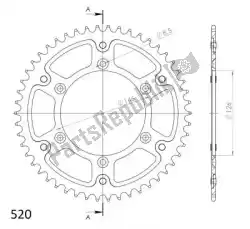 Here you can order the ktw rear alu 51t, silver, 520 from Supersprox, with part number SU280851S: