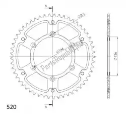 Here you can order the ktw rear alu 53t, black, 520 from Supersprox, with part number SU280853B: