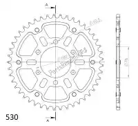 SU681650G, Supersprox, Ktw traseira furtiva 50t, ouro, 530    , Novo