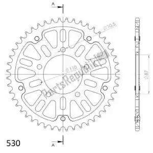 SUPERSPROX SU682947B ktw rear stealth 47t, black, 530 - Bottom side