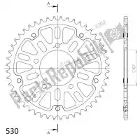 SU682948D, Supersprox, Ktw sigilo trasero 48t, azul, 530    , Nuevo