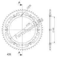 SU683957G, Supersprox, Ktw rear stealth 57t, gold, 428    , Nieuw