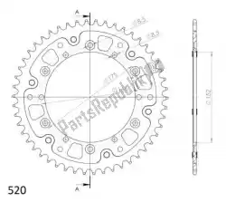Here you can order the ktw rear alu 48t, blue, 520 from Supersprox, with part number SU285348D:
