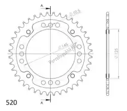 Here you can order the ktw rear stealth 40t, gold, 520 from Supersprox, with part number SU685740G: