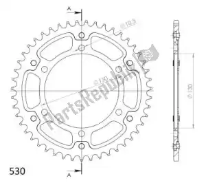 SUPERSPROX SU685948G ktw traseira furtiva 48t, ouro, 530 - Lado inferior