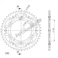 SU686544G, Supersprox, Ktw traseira furtiva 44t, ouro, 530    , Novo