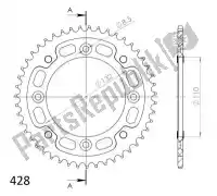 SU289846D, Supersprox, Ktw posteriore alu 46t, blu, 428    , Nuovo