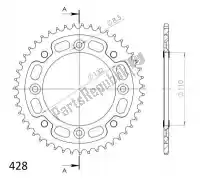SU289847B, Supersprox, Ktw posteriore alu 47t, nero, 428    , Nuovo