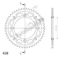 ktw rear alu 48t, blue, 428 van Supersprox, met onderdeel nummer SU289848D, bestel je hier online: