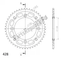 SU689849D, Supersprox, Ktw sigilo trasero 49t, azul, 428    , Nuevo