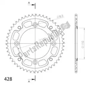 SUPERSPROX SU689850B ktw posteriore stealth 50t, nero, 428 - Il fondo
