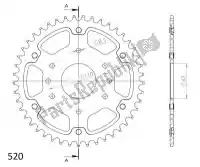 SU690546O, Supersprox, Ktw rear stealth 46t, orange, 520    , New