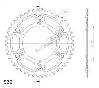 SU299049O, Supersprox, Ktw traseiro alumínio 49t, laranja, 520    , Novo