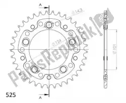 Qui puoi ordinare ktw posteriore alu 38t, arancio, 525 da Supersprox , con numero parte SU299138O: