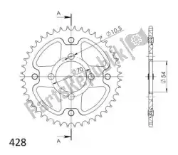 Aquí puede pedir ktw trasero aluminio 42t, rojo de Supersprox , con el número de pieza SU2120642R: