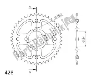 SUPERSPROX SU6120642G ktw arrière furtif 42t, or - La partie au fond