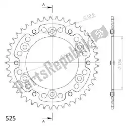 Aquí puede pedir ktw sigilo trasero 45t, rojo, 525 de Supersprox , con el número de pieza SU6130745R: