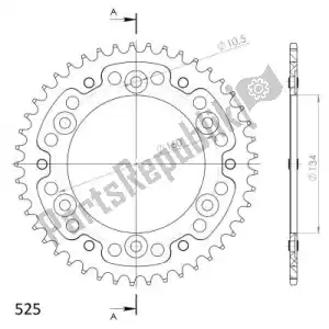 SUPERSPROX SU6130745B ktw rear stealth 45t, black, 525 - Bottom side