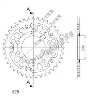 SU6133237G, Supersprox, Ktw rear stealth 37t, gold, 525    , New