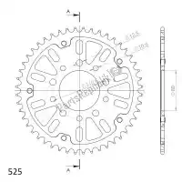 SU6133245B, Supersprox, Ktw arrière furtif 45t, noir, 525    , Nouveau