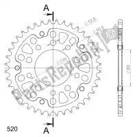 SU6133440R, Supersprox, Ktw ty? stealth 40t, czerwony, 530    , Nowy