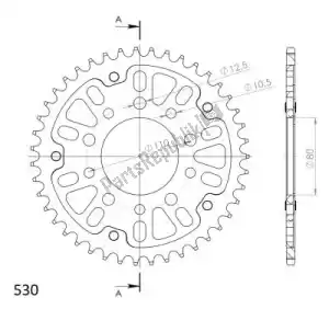 SUPERSPROX SU6133443G ktw posteriore stealth 43t, oro, 530 - Il fondo