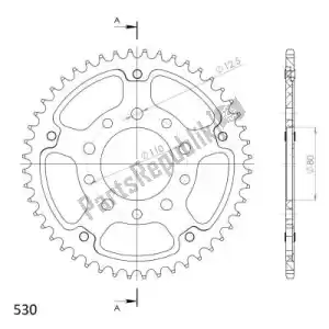 SUPERSPROX SU6133448G ktw rear stealth 48t, gold, 530 - Bottom side
