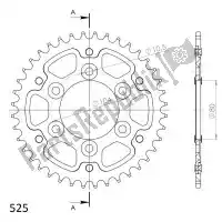 SU6148939B, Supersprox, Ktw arrière furtif 39t, noir, 525    , Nouveau