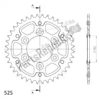 SU2148940B, Supersprox, Ktw posteriore alu 40t, nero, 525    , Nuovo