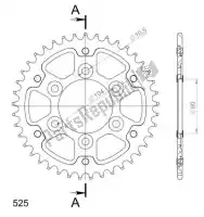 SU2148941B, Supersprox, Ktw posteriore alu 41t, nero, 525    , Nuovo