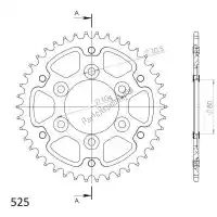 SU6148942B, Supersprox, Ktw furtivo traseiro 42t, preto, 525    , Novo