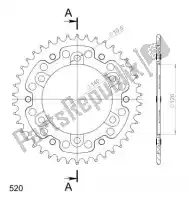 SU6149042G, Supersprox, Ktw arrière furtif 42t, or, 520    , Nouveau