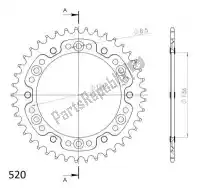 SU2151241B, Supersprox, Ktw ty? alu 41t, czarny, 520    , Nowy