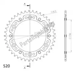 Here you can order the ktw rear alu 41t, red, 520 from Supersprox, with part number SU2151241R: