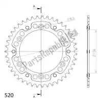 SU6151243R, Supersprox, Ktw posteriore stealth 43t, rosso, 520    , Nuovo