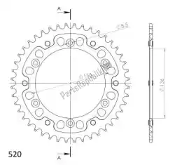 Here you can order the ktw rear alu 44t, red, 520 from Supersprox, with part number SU2151244R: