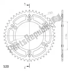 Here you can order the ktw rear alu 47t, red, 520 from Supersprox, with part number SU2151247R: