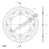 SU2151248D, Supersprox, Ktw rear alu 48t, blue, 520    , Nieuw