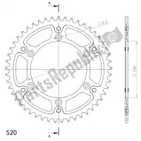 SU6151249R, Supersprox, Ktw rear stealth 49t, red, 520    , Nieuw