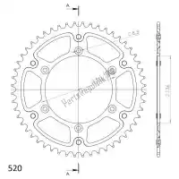 SU6151252B, Supersprox, Ktw rear stealth 52t, black, 520    , New