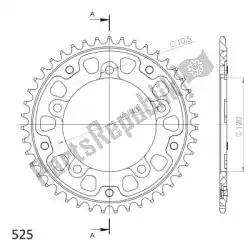 Here you can order the ktw rear alu 42t, black, 525 from Supersprox, with part number SU2179242B: