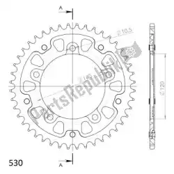 Here you can order the ktw rear alu 44t, black, 530 from Supersprox, with part number SU2180044B: