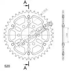 Qui puoi ordinare ktw posteriore stealth 40t, nero, 520 da Supersprox , con numero parte SU6182640B: